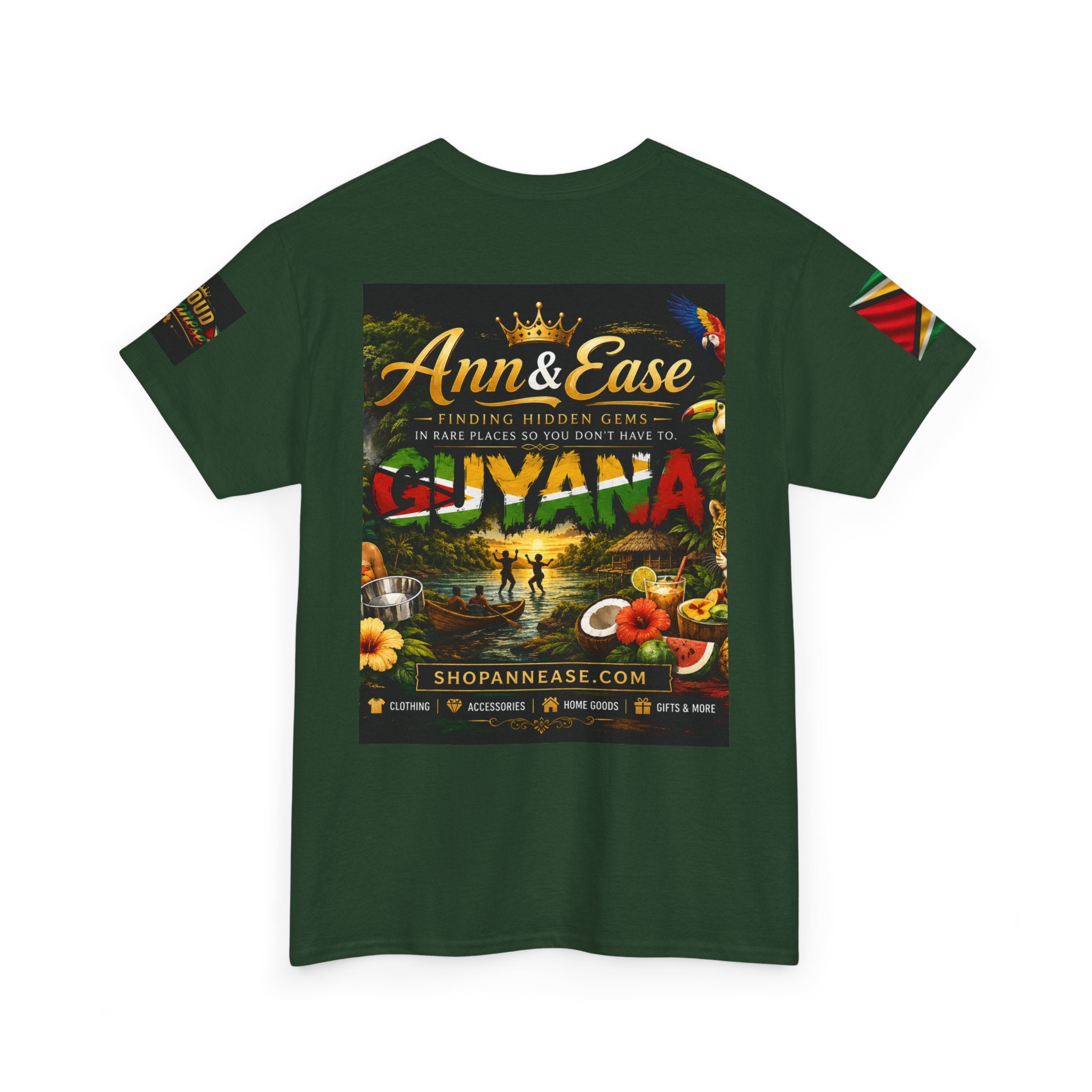 Guyana Travel Tee — Ann & Ease 'Finding Hidden Gems' Caribbean Vacation Shirt