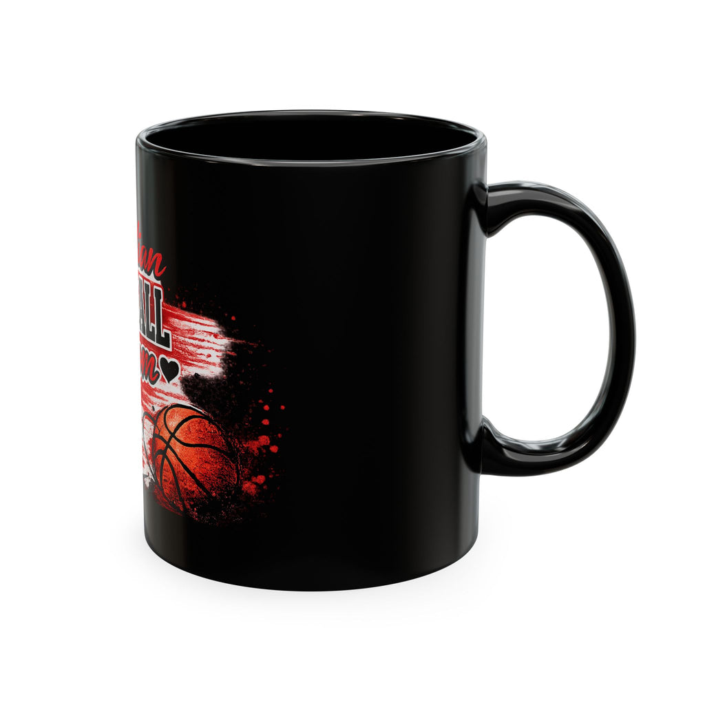 Trinidadian Basketball Mom Mug — Tropical Palm Basketball Coffee Cup