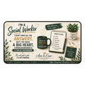 Social Worker Desk Mat — 'I'm a Social Worker' Inspirational Office Mousepad