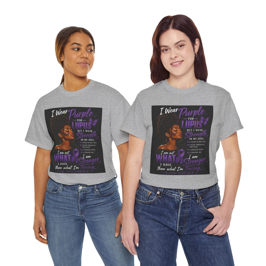 Purple for Lupus Awareness T-Shirt — Inspirational Survivor Quote Tee