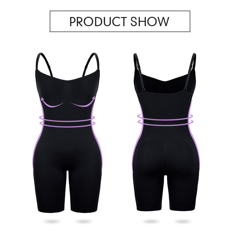 Everyday Cami Shaper Bodysuit – Tummy Control Booty Lift Open-Crotch Shapewear for Women