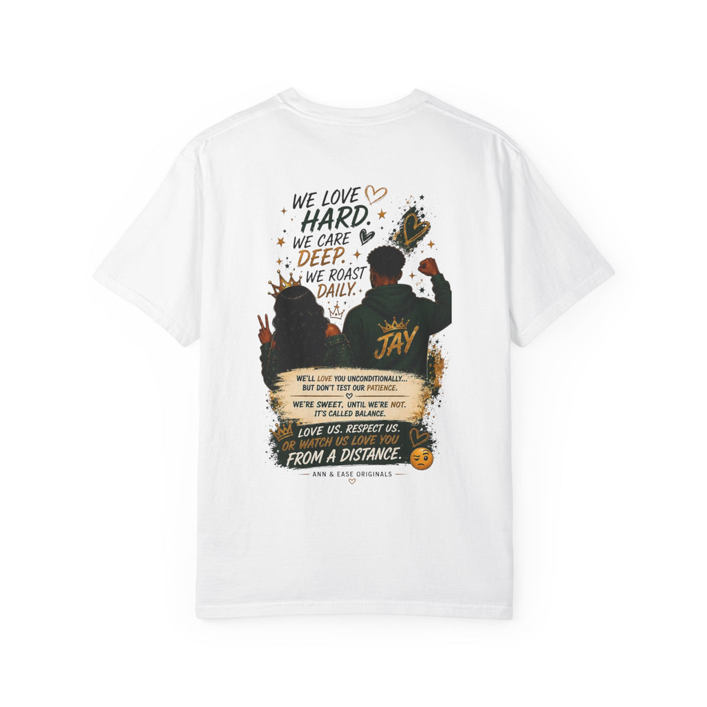 Couples T-Shirt — "Perfect Blend of Love & Patience" Graphic Tee