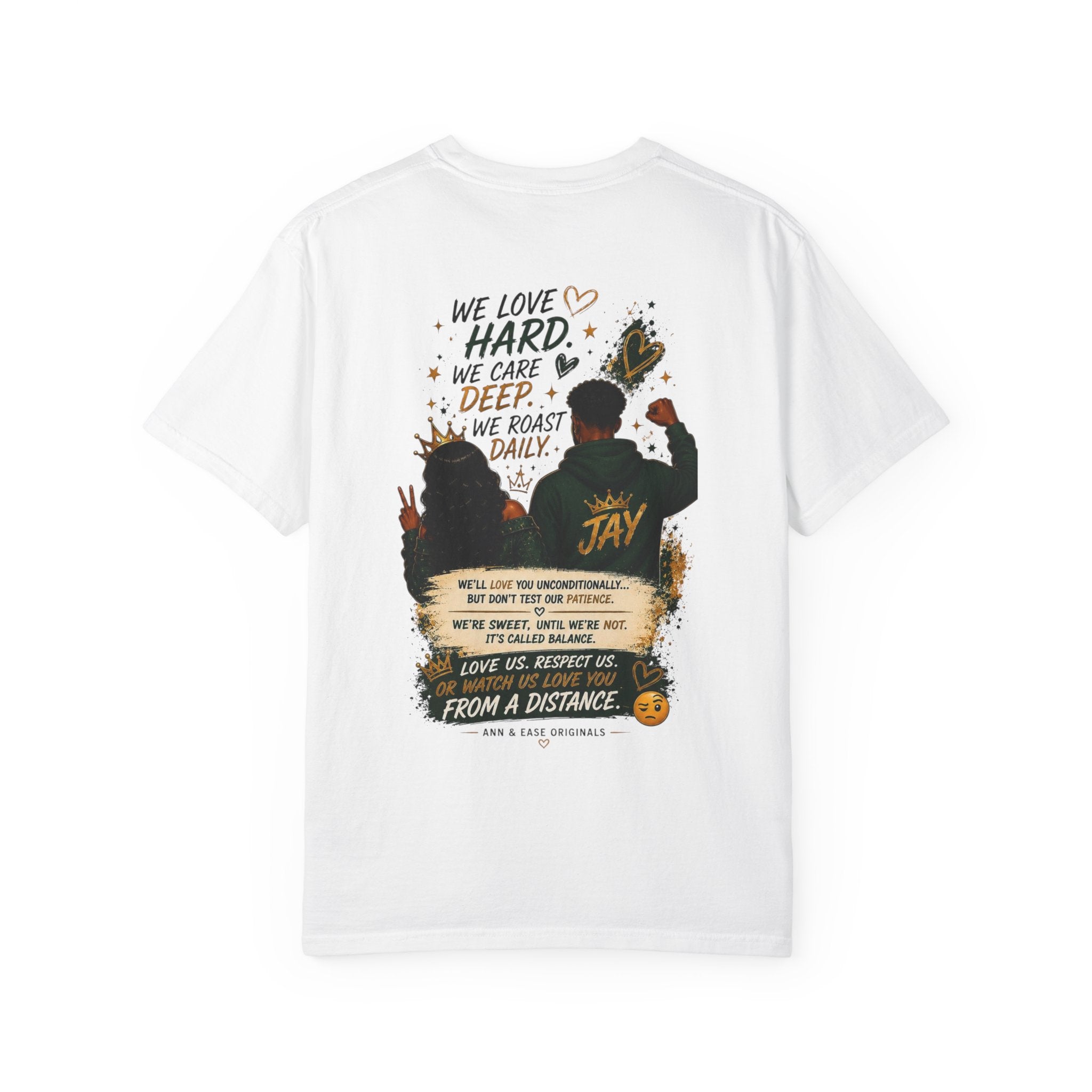 Couples T-Shirt — "Perfect Blend of Love & Patience" Graphic Tee