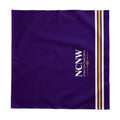 Purple Striped Tablecloth — NCNW Logo Accent Table Linen
