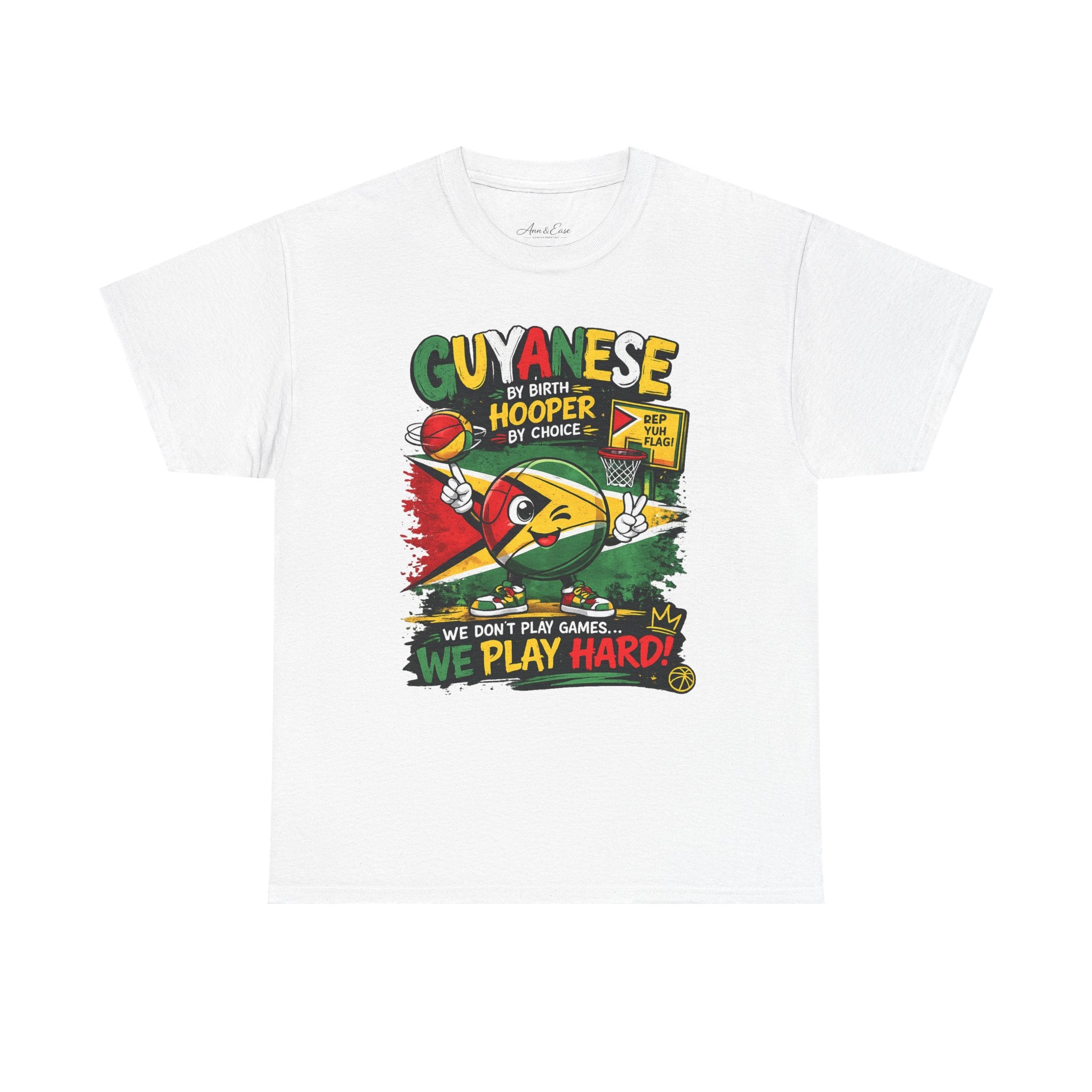 Guyanese Pride T-Shirt — "We Don’t Play Games... We Play Hard!"