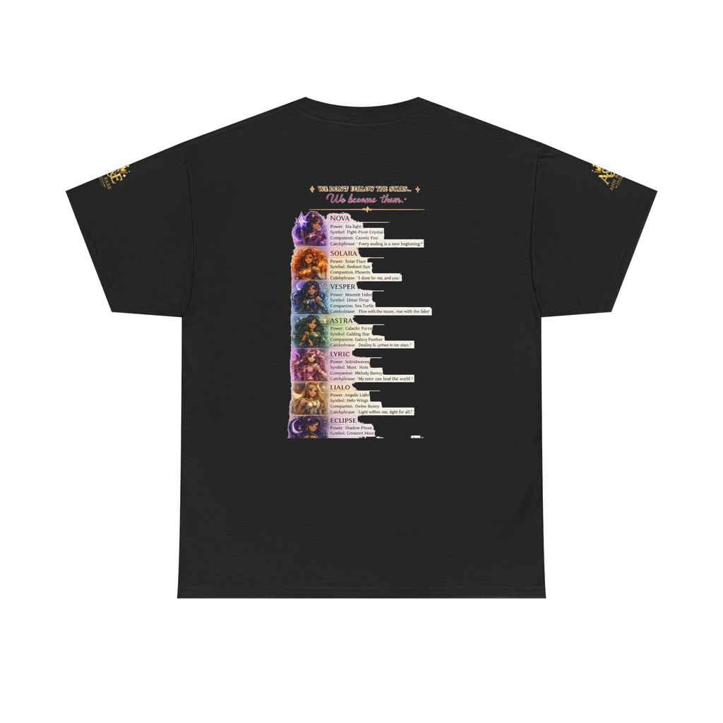 Lumina Guardians Graphic Tee — Colorful Fantasy Character Poster T‑Shirt