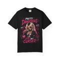 Graphic Tee — “Pretty Dangerous / Cute But Cursed” Gothic Valentine T-Shirt