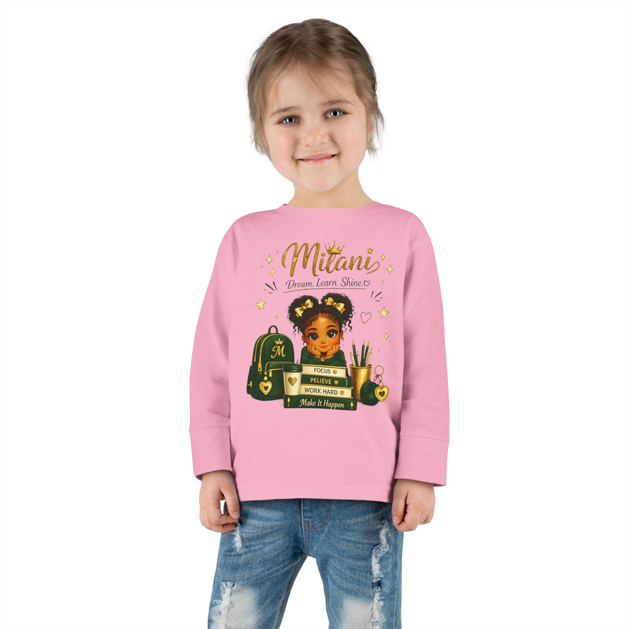 Toddler Tee — 'Future MD' Cute Black Girl Doctor Design