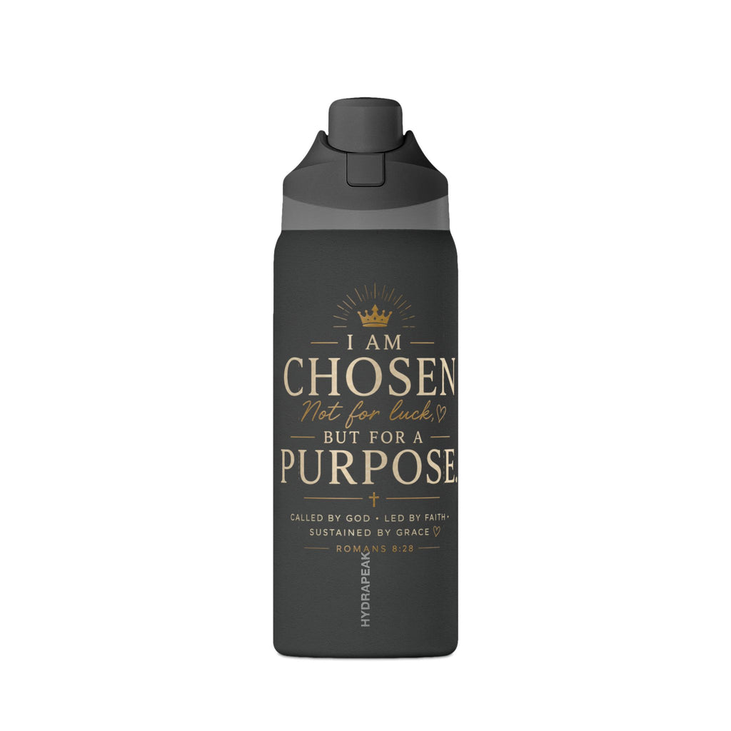 Insulated Water Bottle — "I Am Chosen for a Purpose" Inspirational 32oz