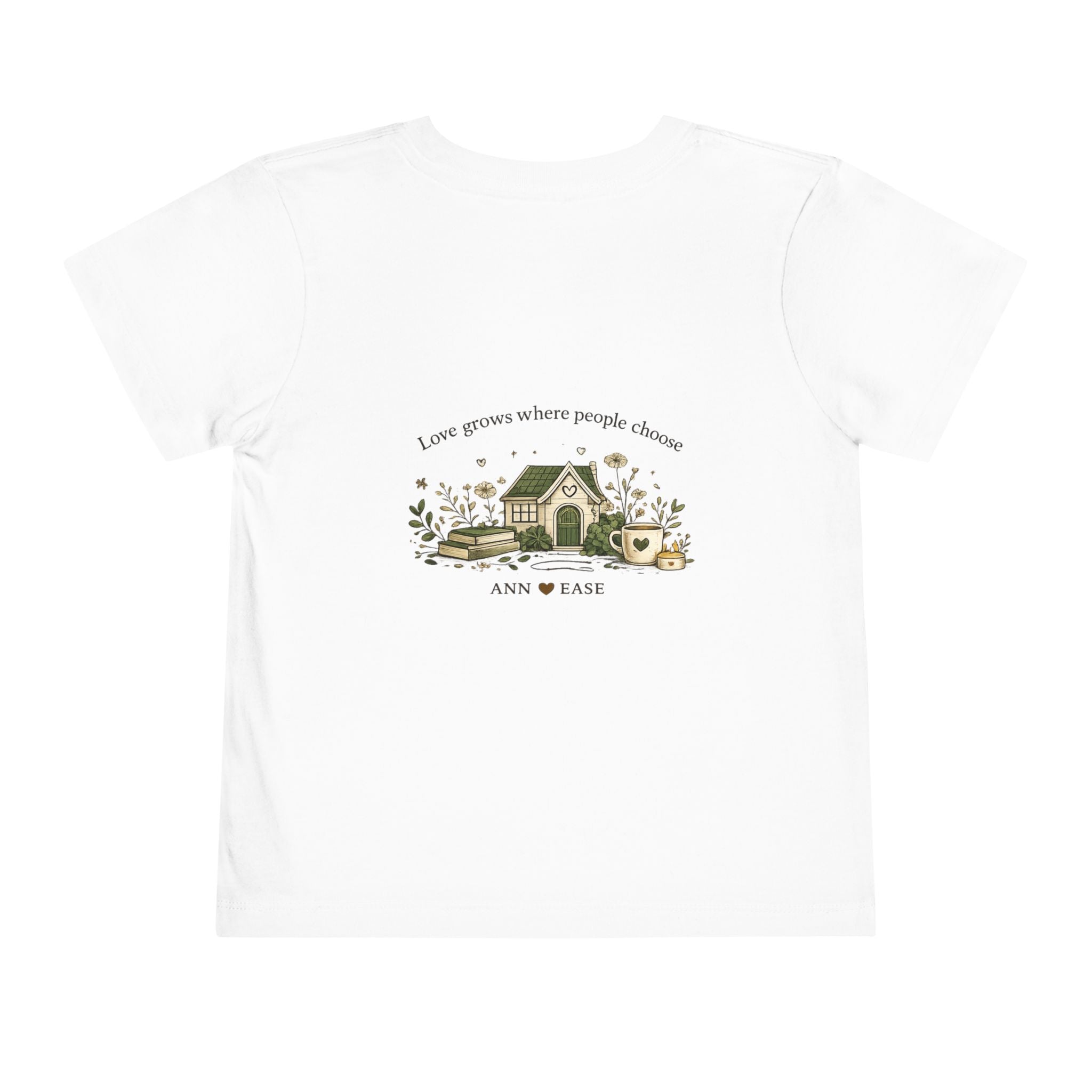 Toddler Tee — “Better Together” Cottage Garden Design