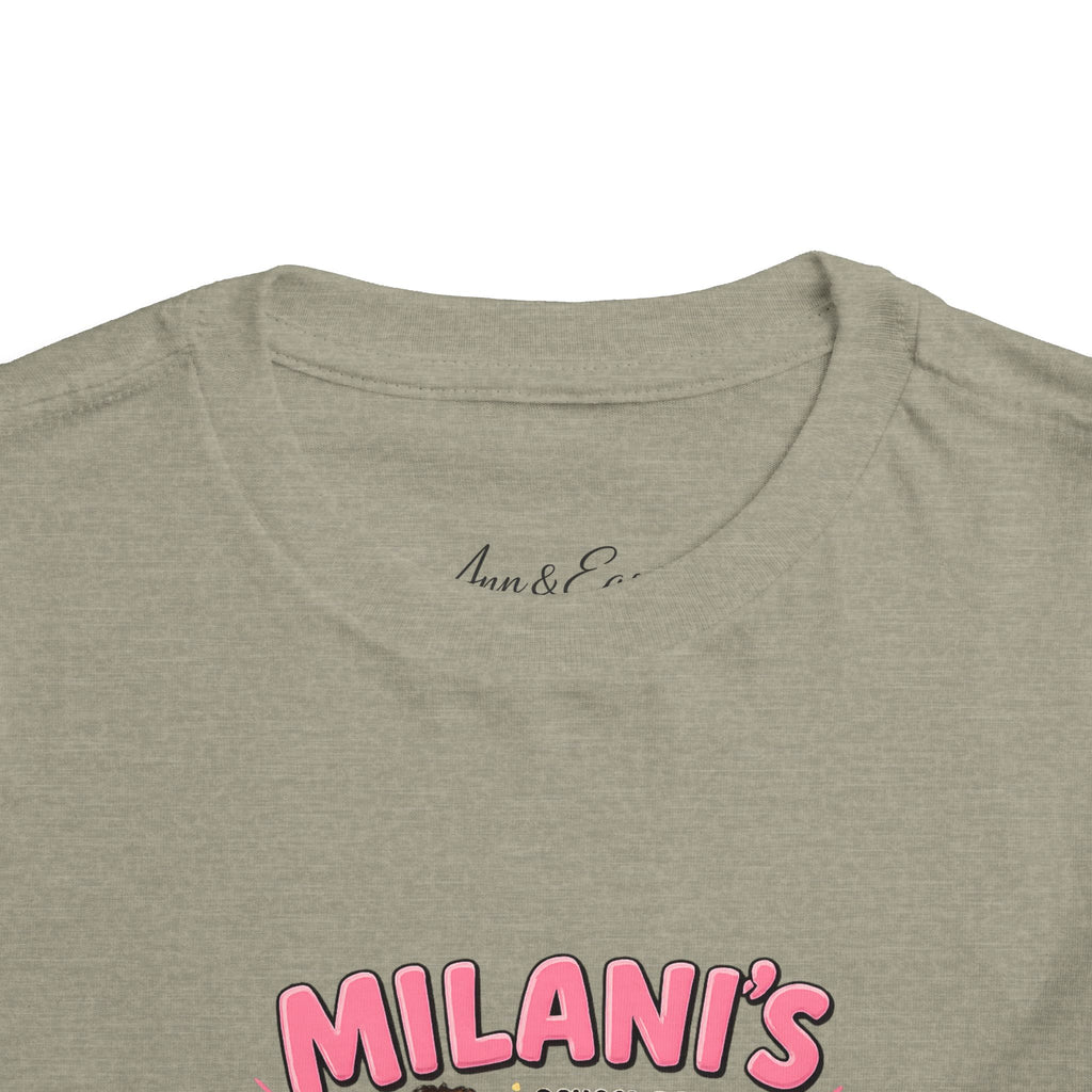 Personalized Toddler Tee — "Milani's School Days" Cute Smart Sassy Graphic Shirt
