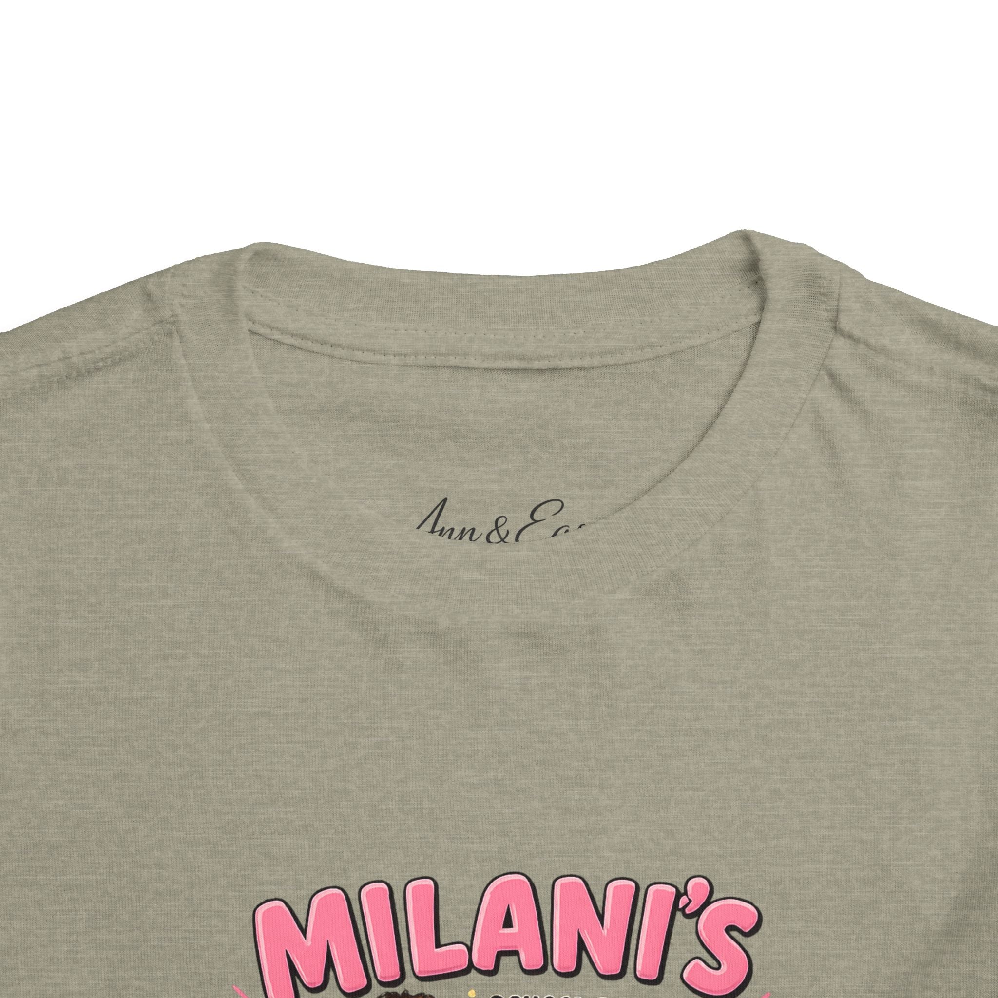 Personalized Toddler Tee — "Milani's School Days" Cute Smart Sassy Graphic Shirt
