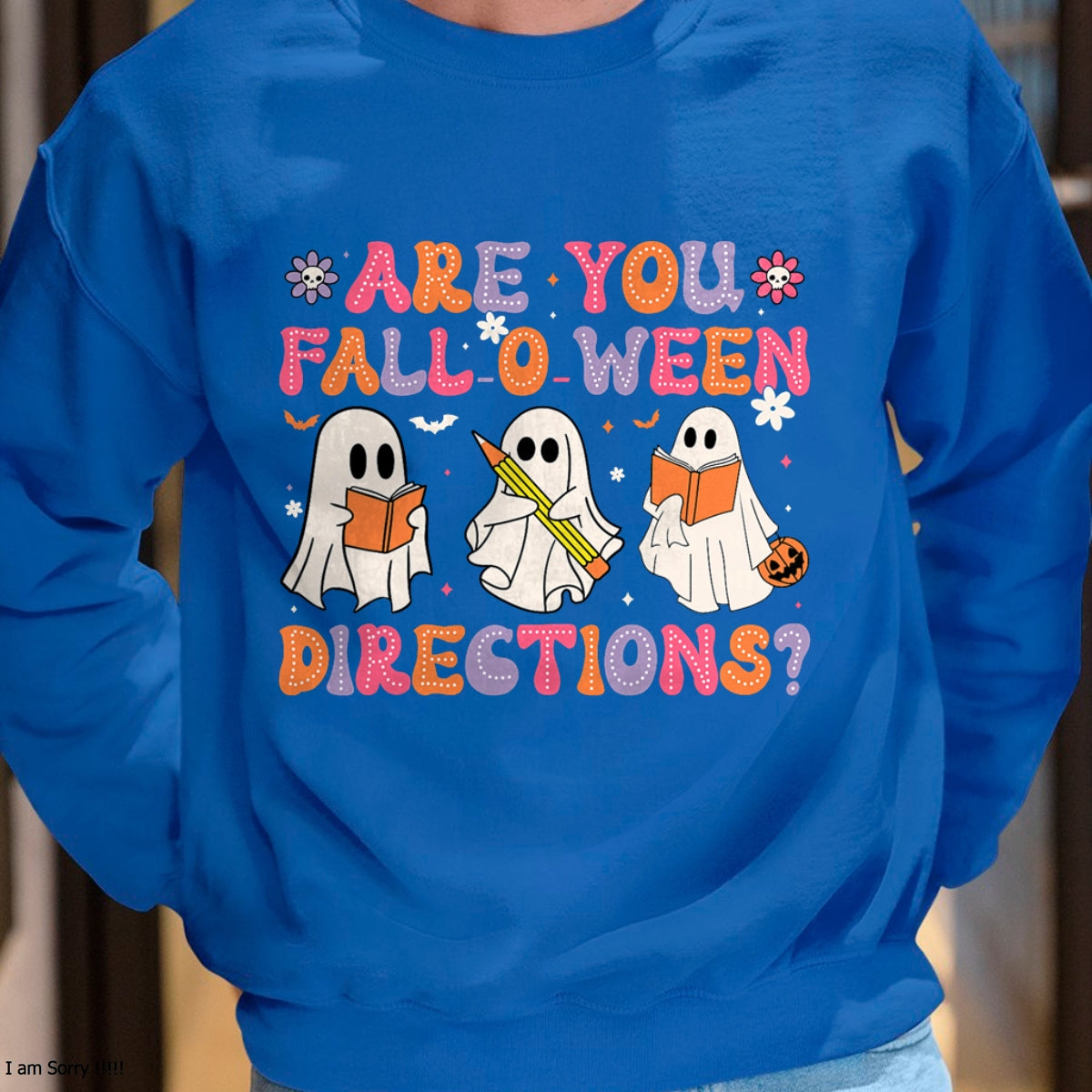Camiseta de Halloween con Fantasma de Profesor de Instrucciones "¿Estás de Halloween?" - Camiseta/Sudadera Unisex de Halloween - NGHL00 (Copia)