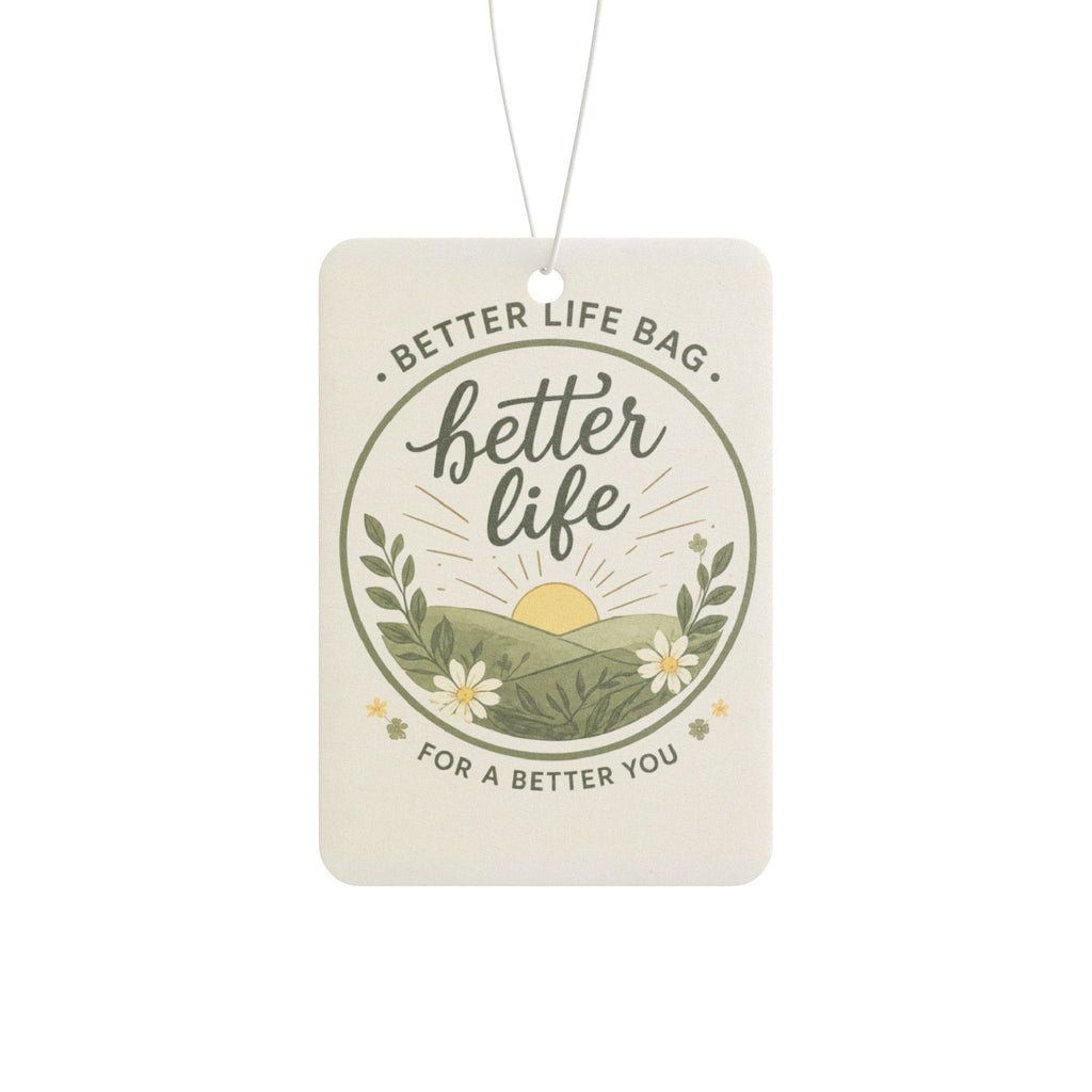 Car Air Freshener — "Better Life" Botanical Scented Car Charm (Sunrise Meadow Design)