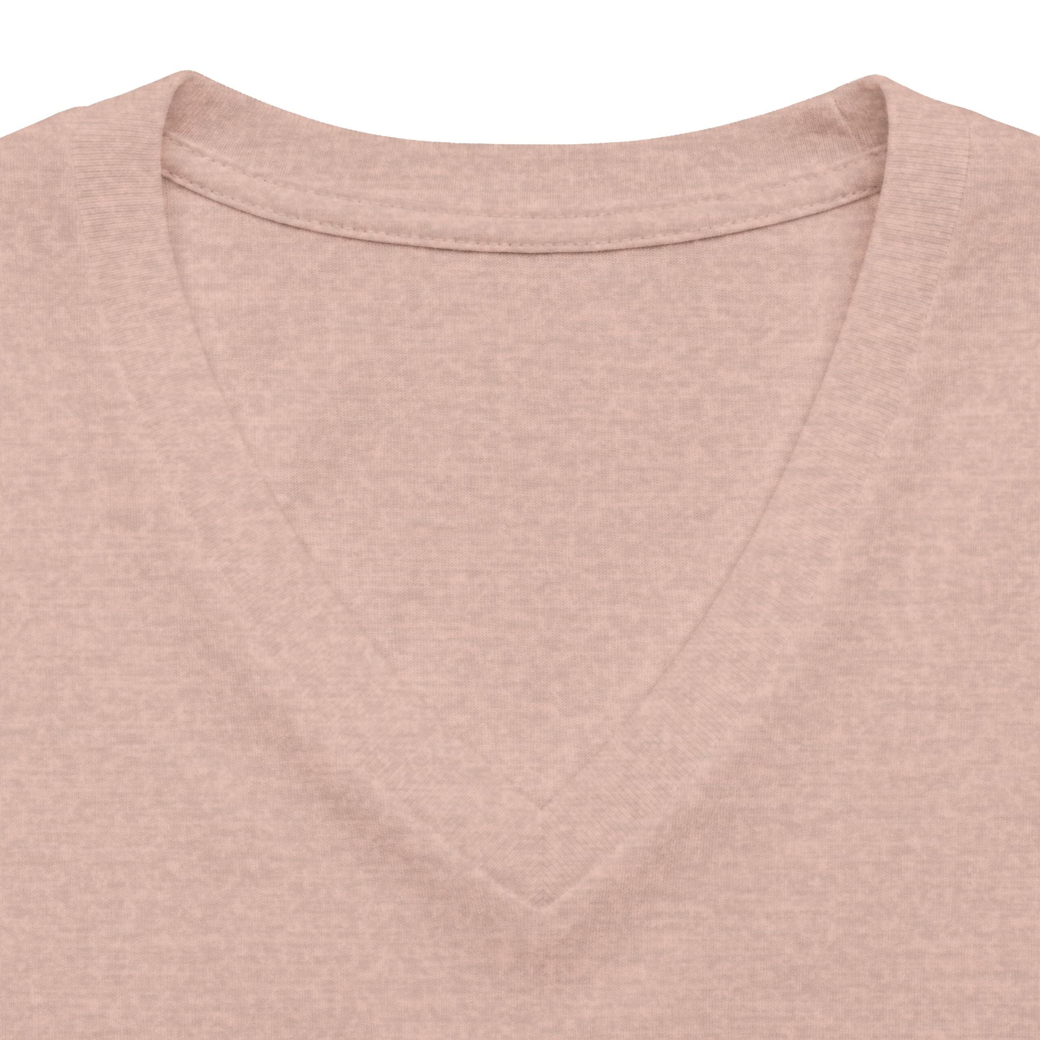 Camiseta de cuello de pico para mujer — Gráfico de fe "El plan de Dios > Mi plan siempre"