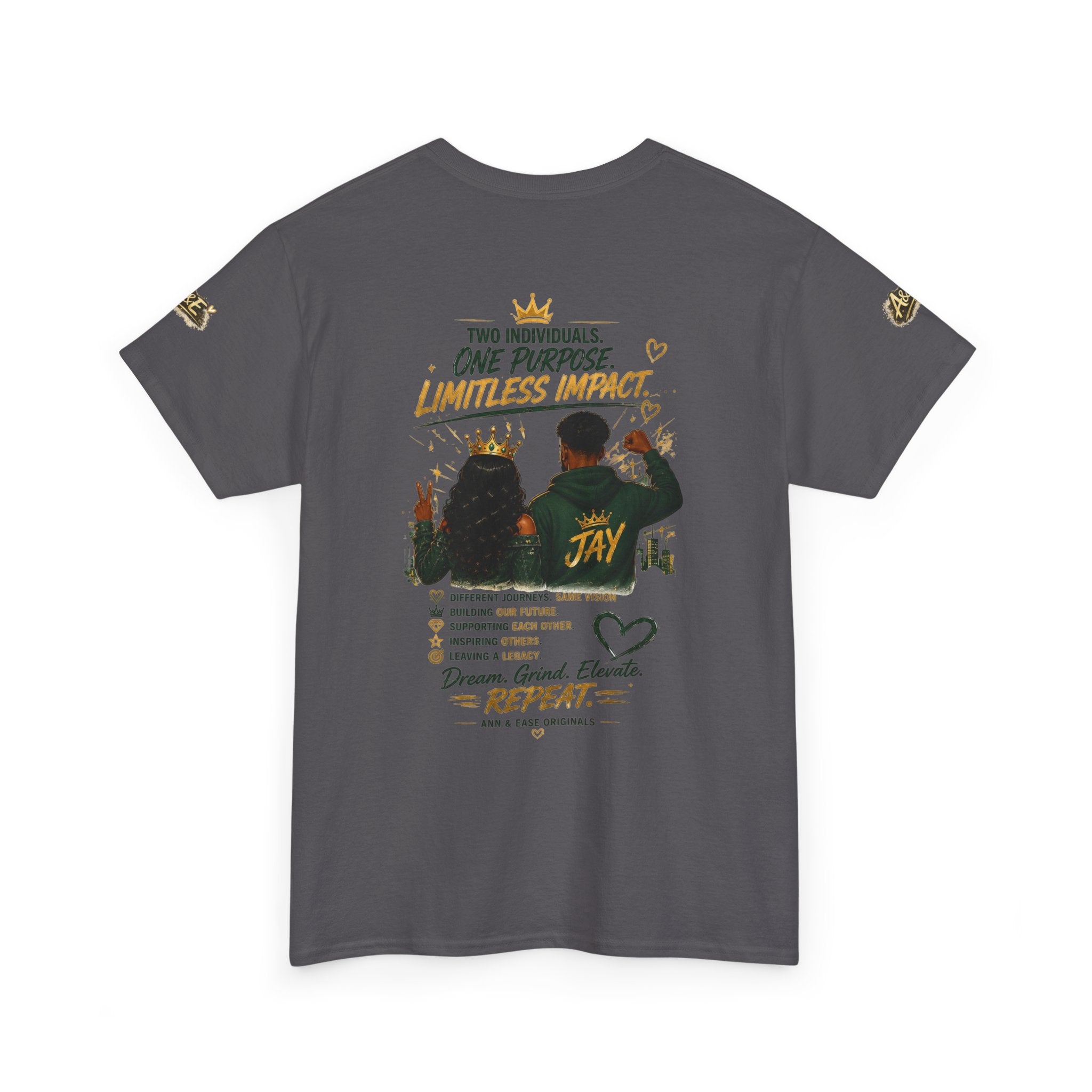 Lead Together Graphic Tee — “Built Different” Inspirational Couple Shirt