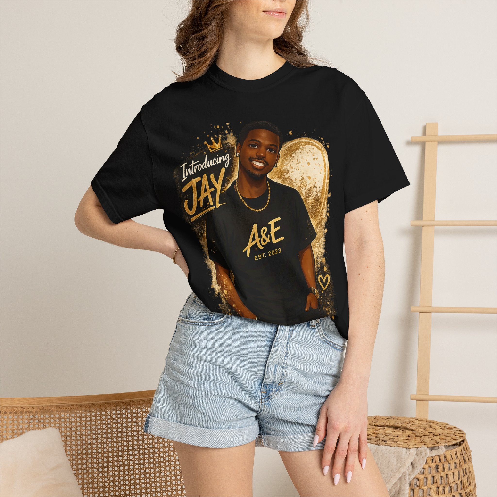 Introducing Jay Graphic T-Shirt — "This Is Jay" Personalized Portrait Tee