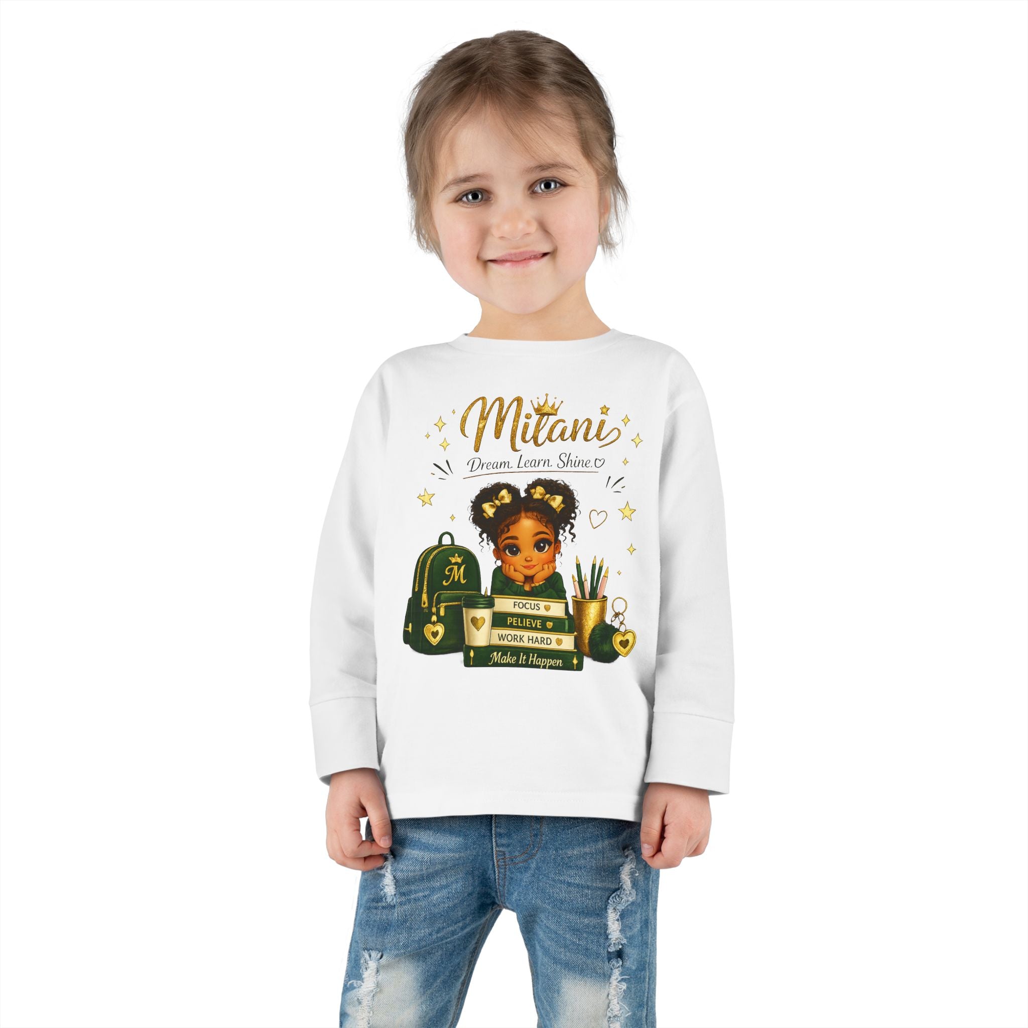 Toddler Tee — 'Future MD' Cute Black Girl Doctor Design