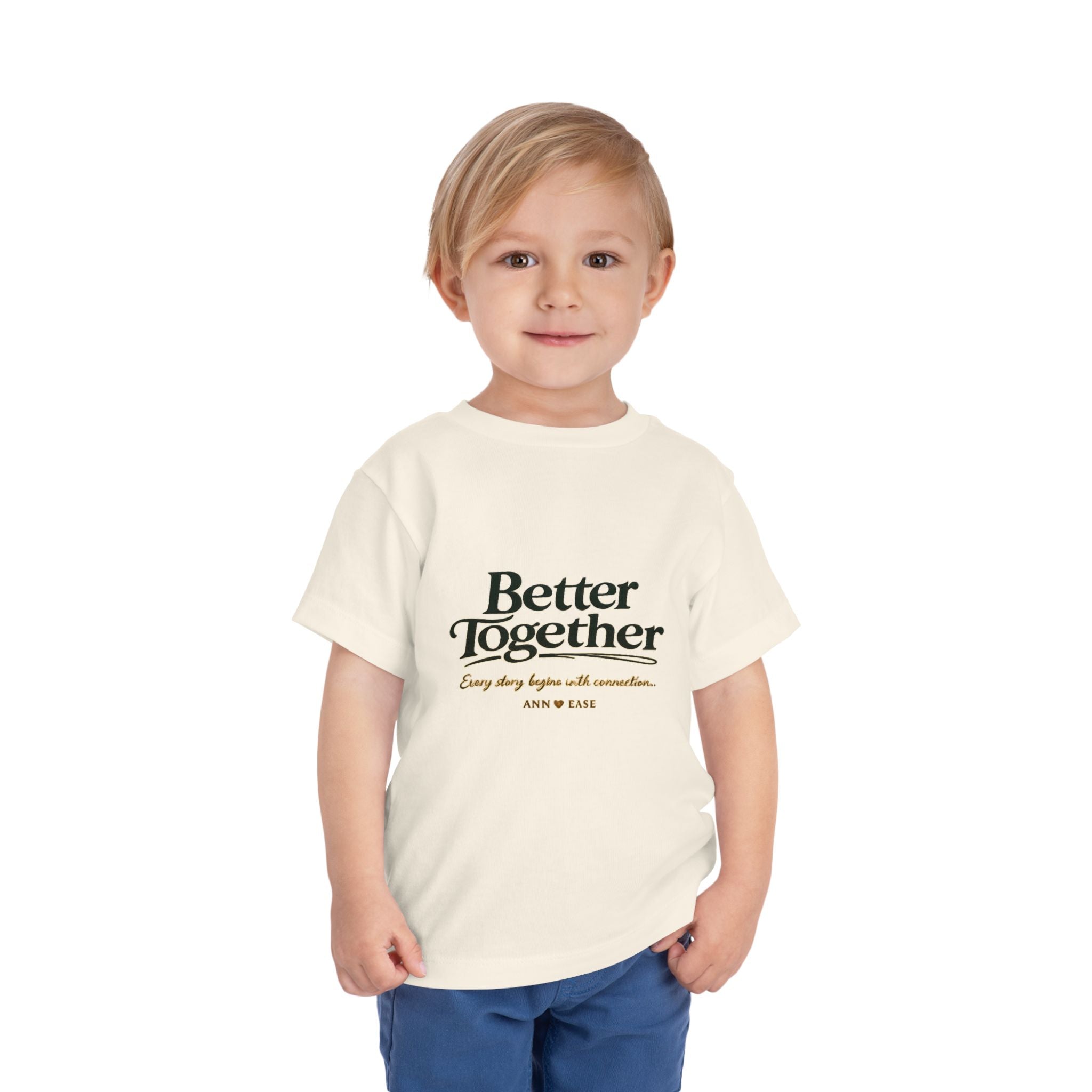 Toddler Tee — “Better Together” Cottage Garden Design