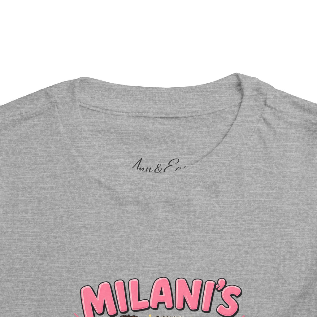 Personalized Toddler Tee — "Milani's School Days" Cute Smart Sassy Graphic Shirt