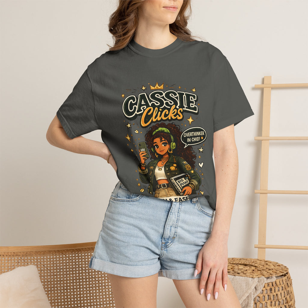 Graphic T-Shirt — “Cassie Clicks” Motivational Crewneck