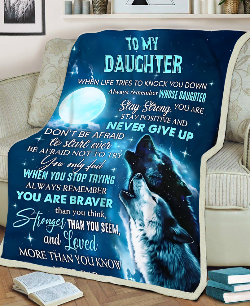 MANTA PARA HIJA - REGALO DE PAPÁ - REGALO DE CONFORT Y CALIDEZ NTTD00 (SKUB-NTTD-05)