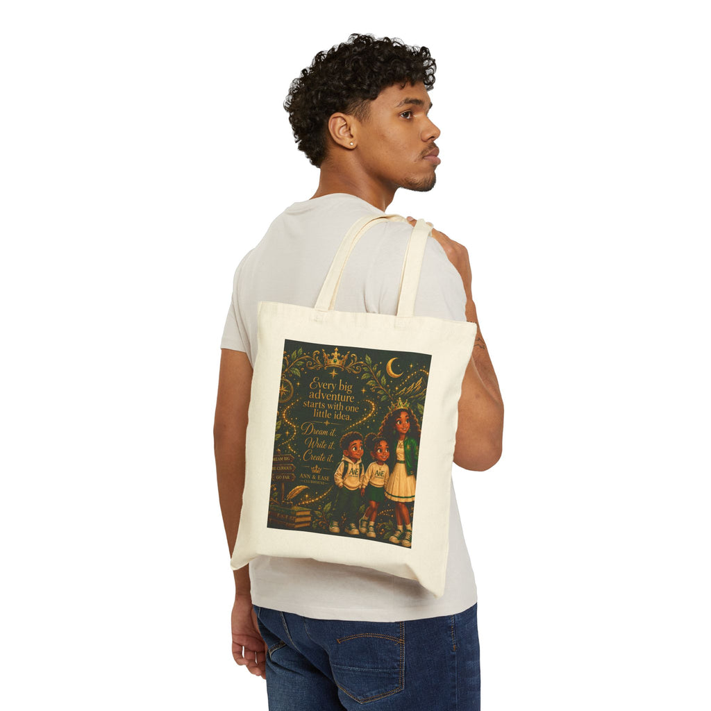 Tote Bag — Vintage Storybook Children Illustration with Quote