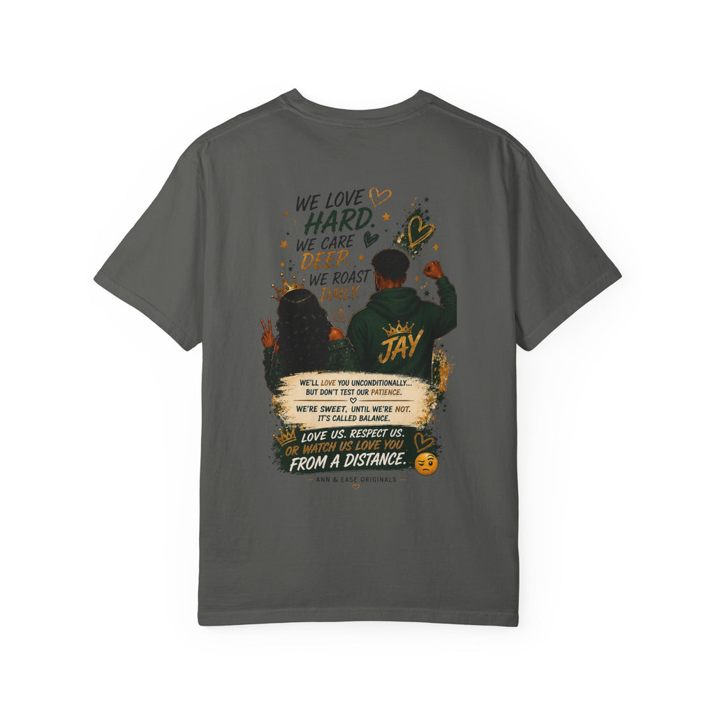 Couples T-Shirt — "Perfect Blend of Love & Patience" Graphic Tee