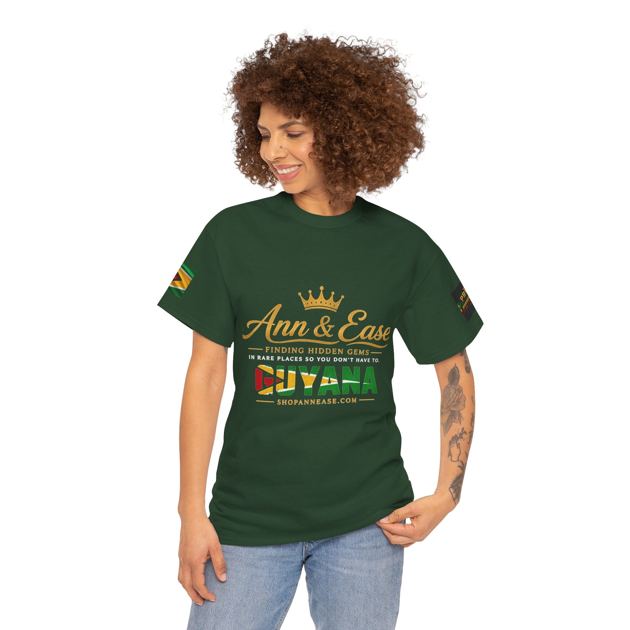 Camiseta de viaje Guyana — Ann & Ease "Encontrando joyas escondidas" Camisa de vacaciones caribeñas