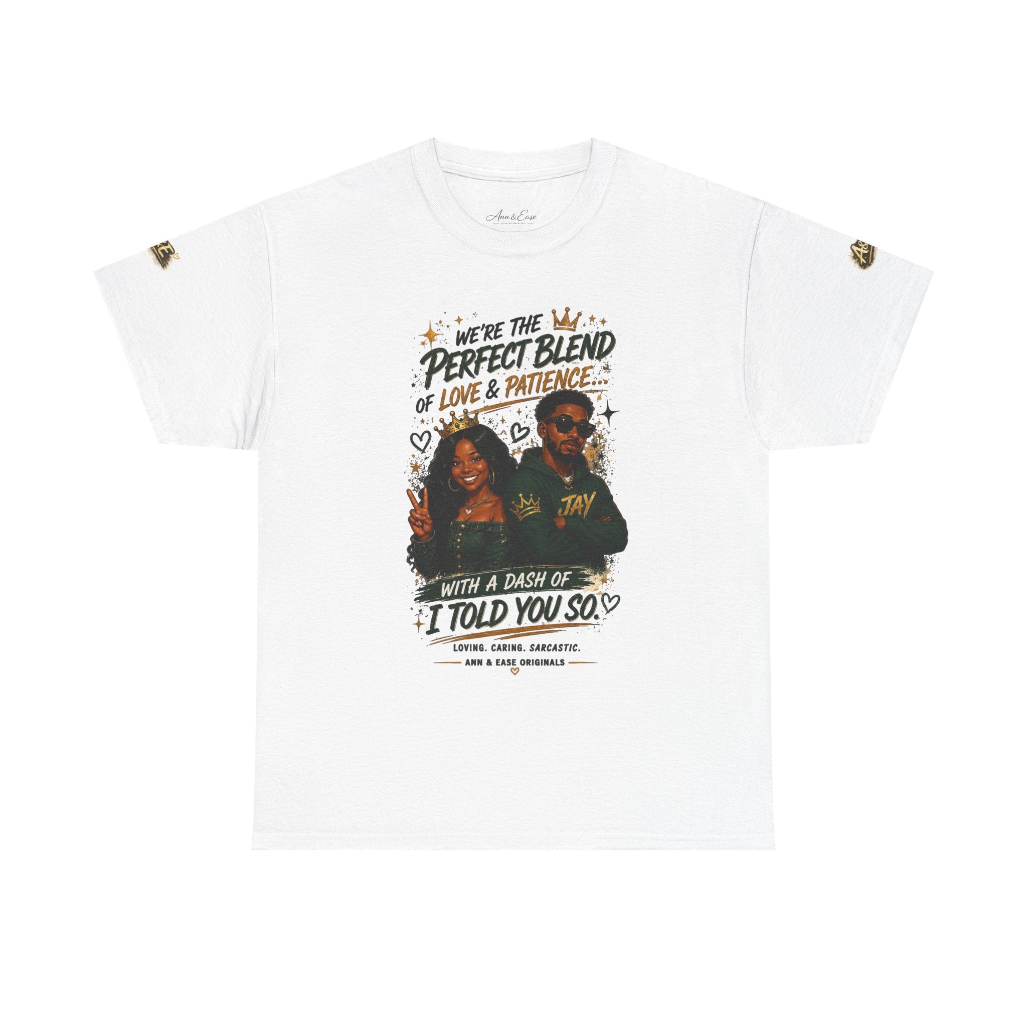 Camiseta para parejas "Perfect Blend" — Camiseta a juego "Te lo dije"