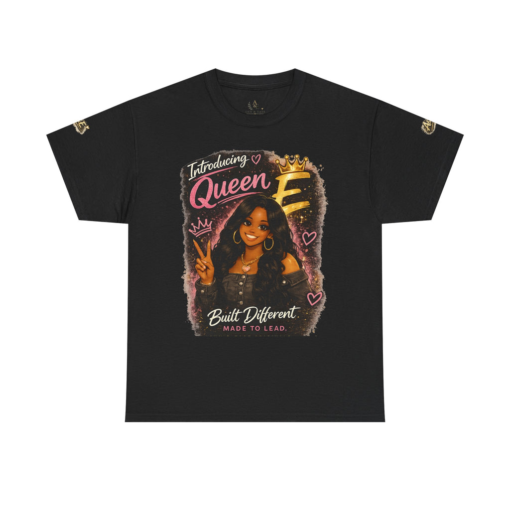 T-Shirt — "Introducing Queen E" Afrocentric Graphic Tee — Built Different, Good Vibes