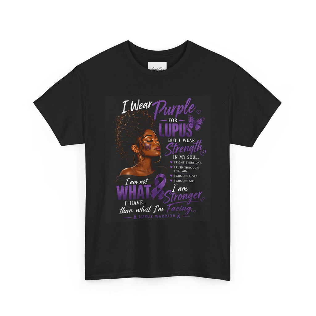 Purple for Lupus Awareness T-Shirt — Inspirational Survivor Quote Tee