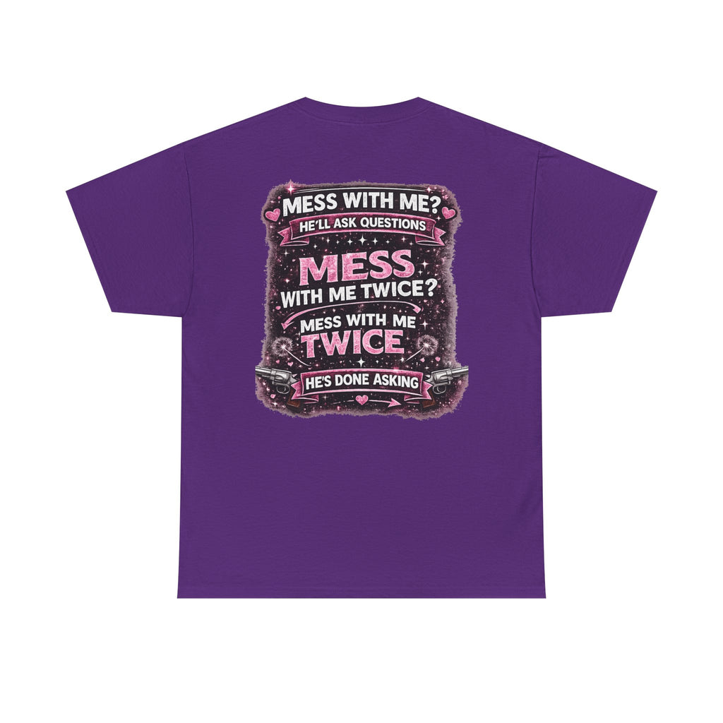 T-Shirt — "Lucky Daughter, Crazy Dad" Protective Dad Graphic Tee