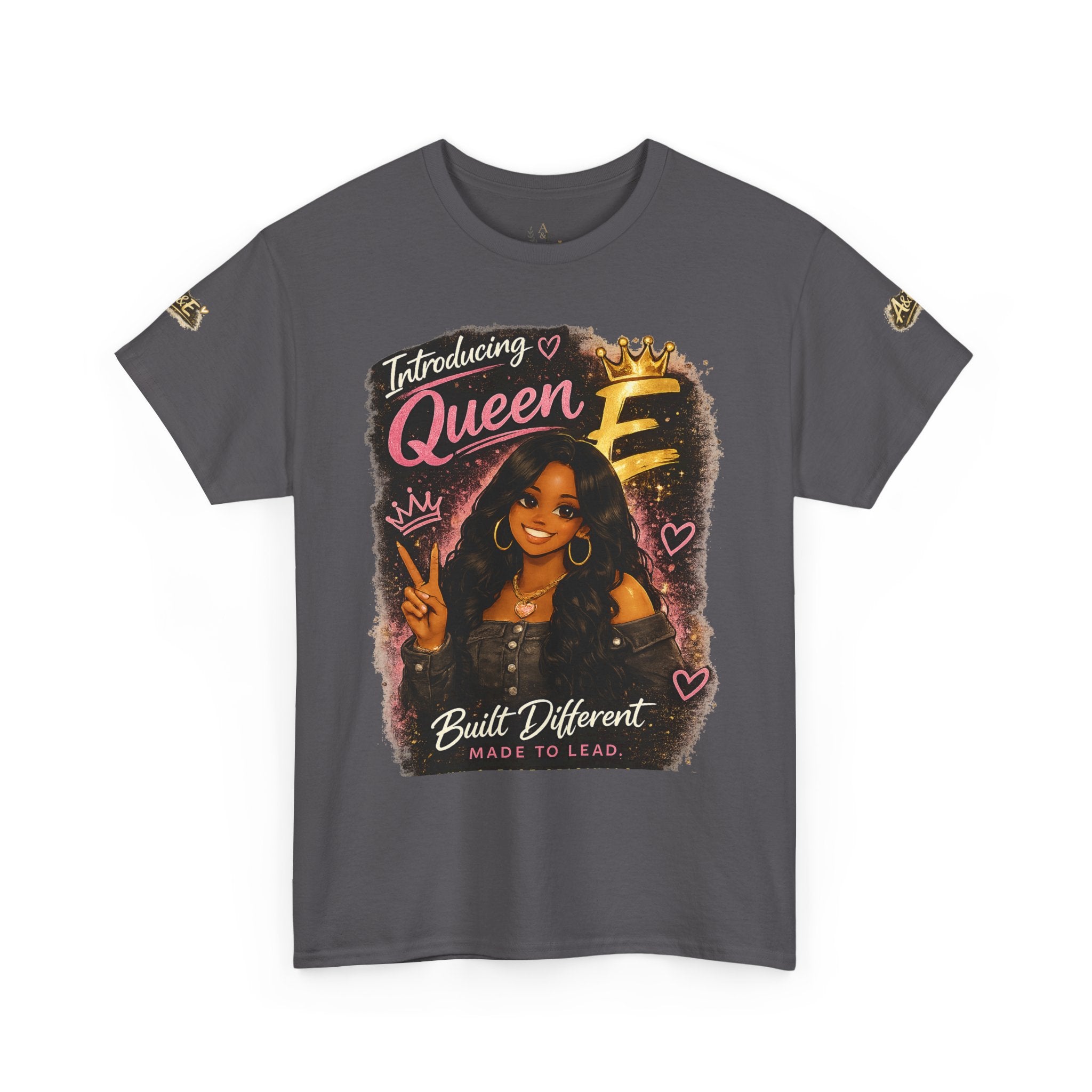 T-Shirt — "Introducing Queen E" Afrocentric Graphic Tee — Built Different, Good Vibes
