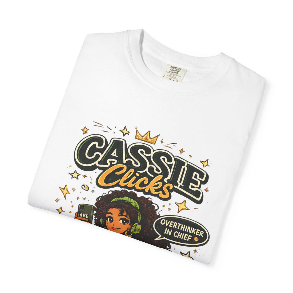 Graphic T-Shirt — “Cassie Clicks” Motivational Crewneck