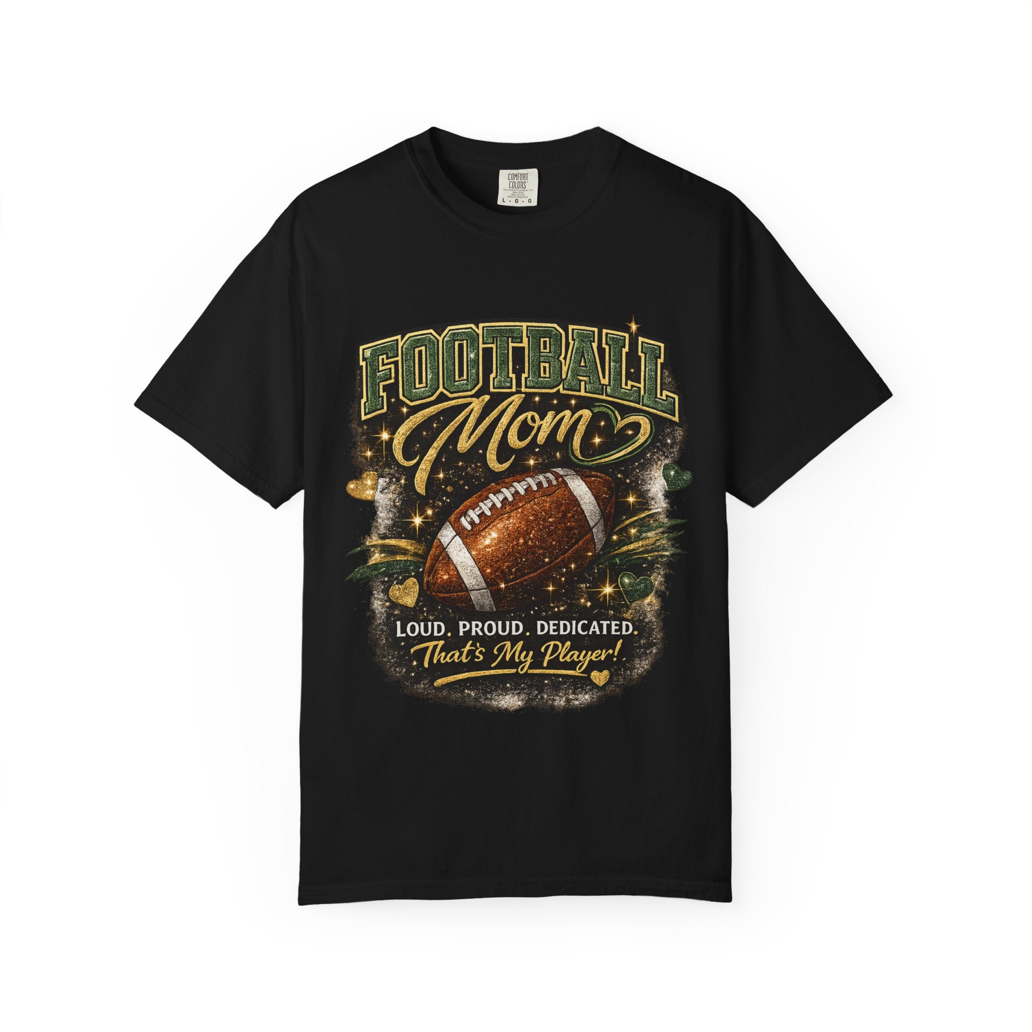 Football Mom T-Shirt — Loud Proud Dedicated Football Mom Gift
