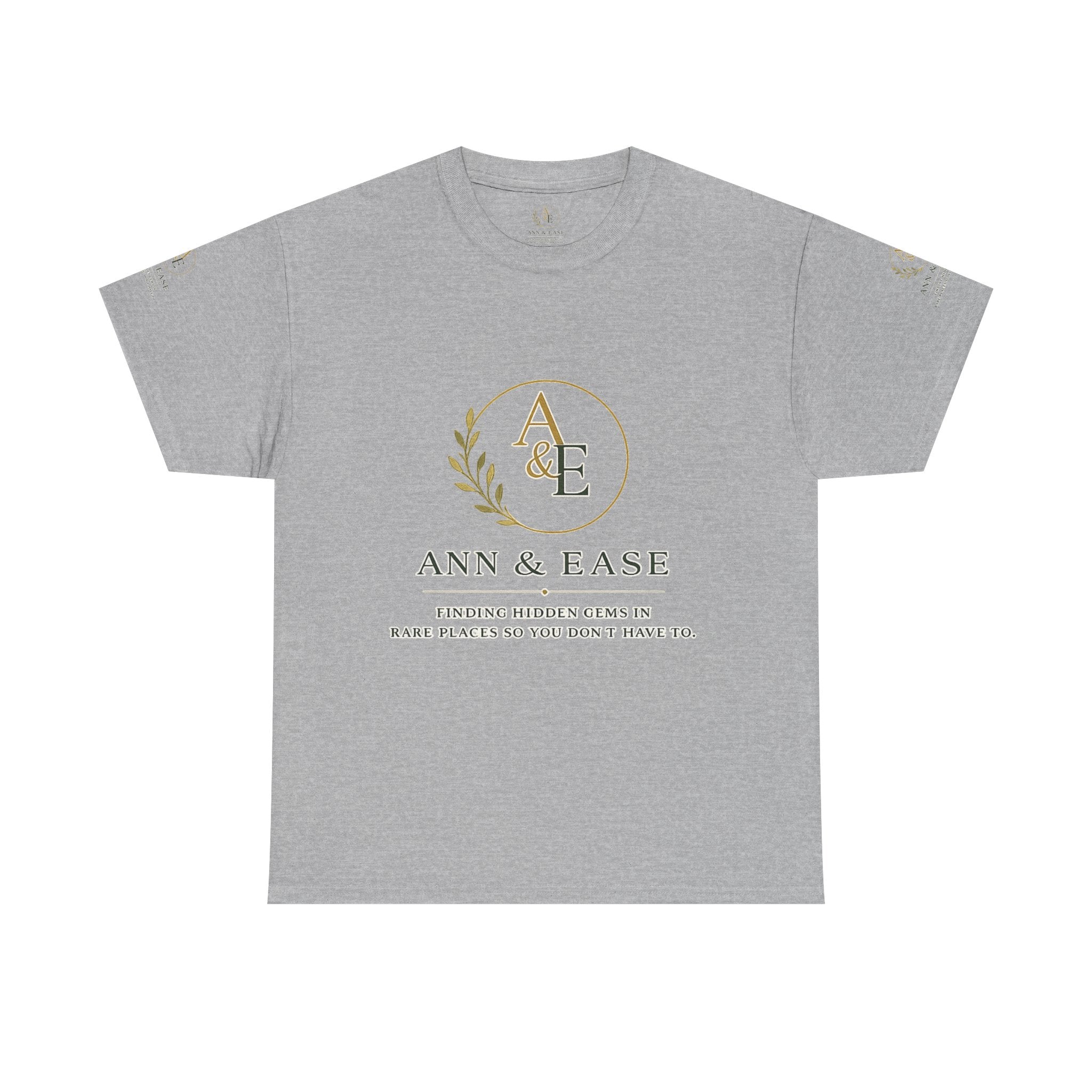 Camiseta con logo Ann & Ease — Algodón personalizable "Imprímelo a tu manera"