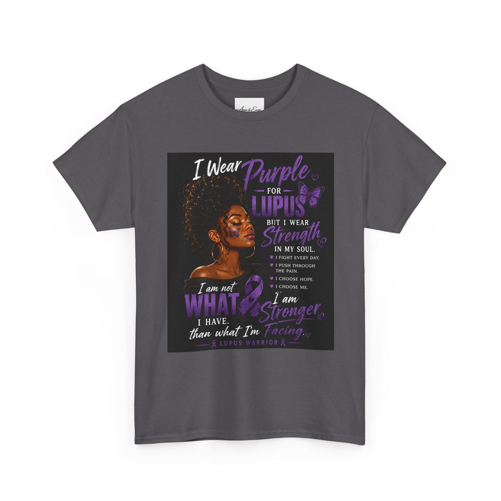 Purple for Lupus Awareness T-Shirt — Inspirational Survivor Quote Tee