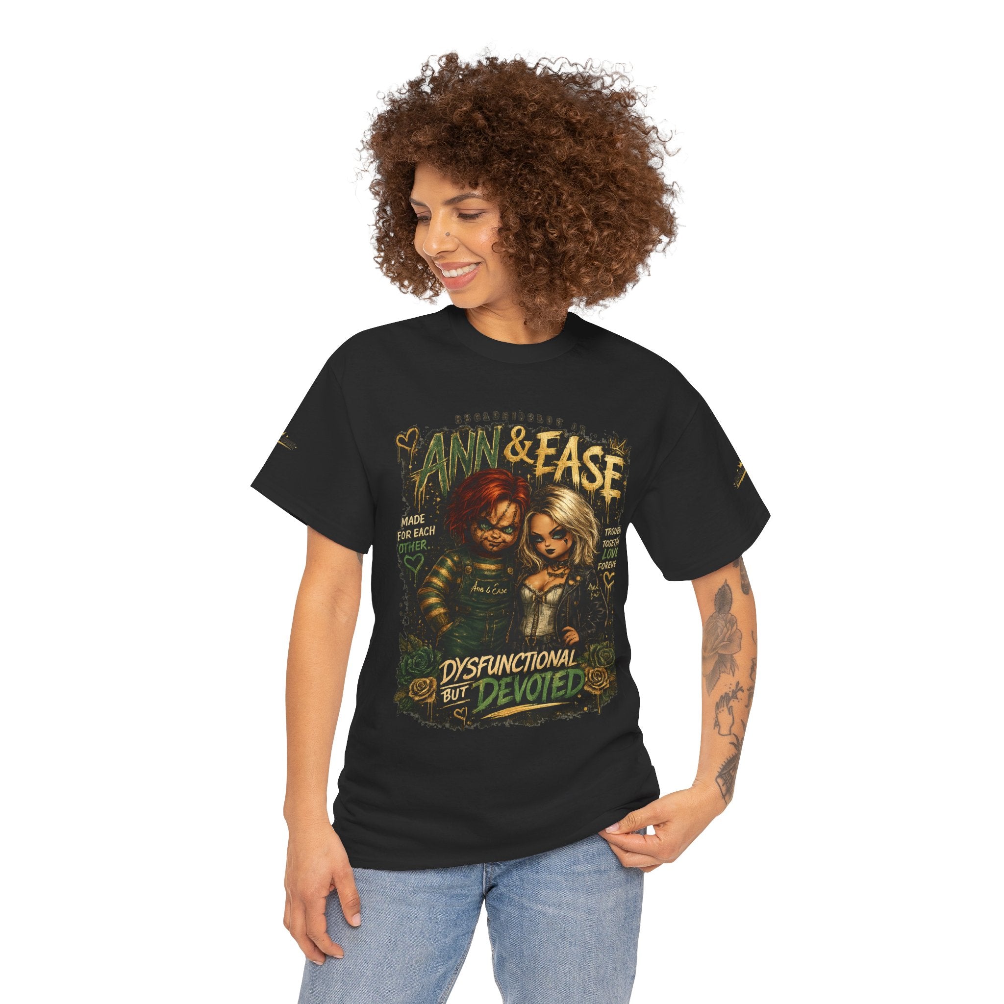 Ann & Ease "Dysfunctional But Devoted" Graphic Tee