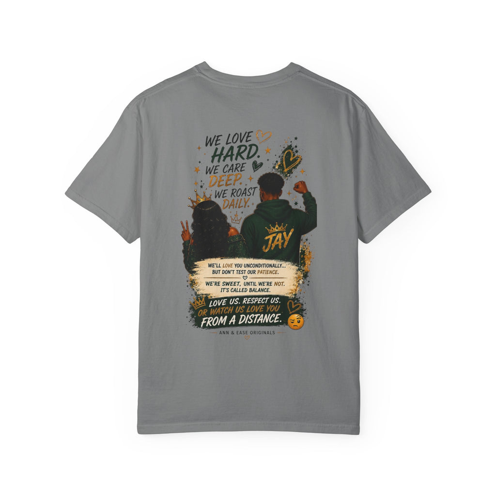 Couples T-Shirt — "Perfect Blend of Love & Patience" Graphic Tee