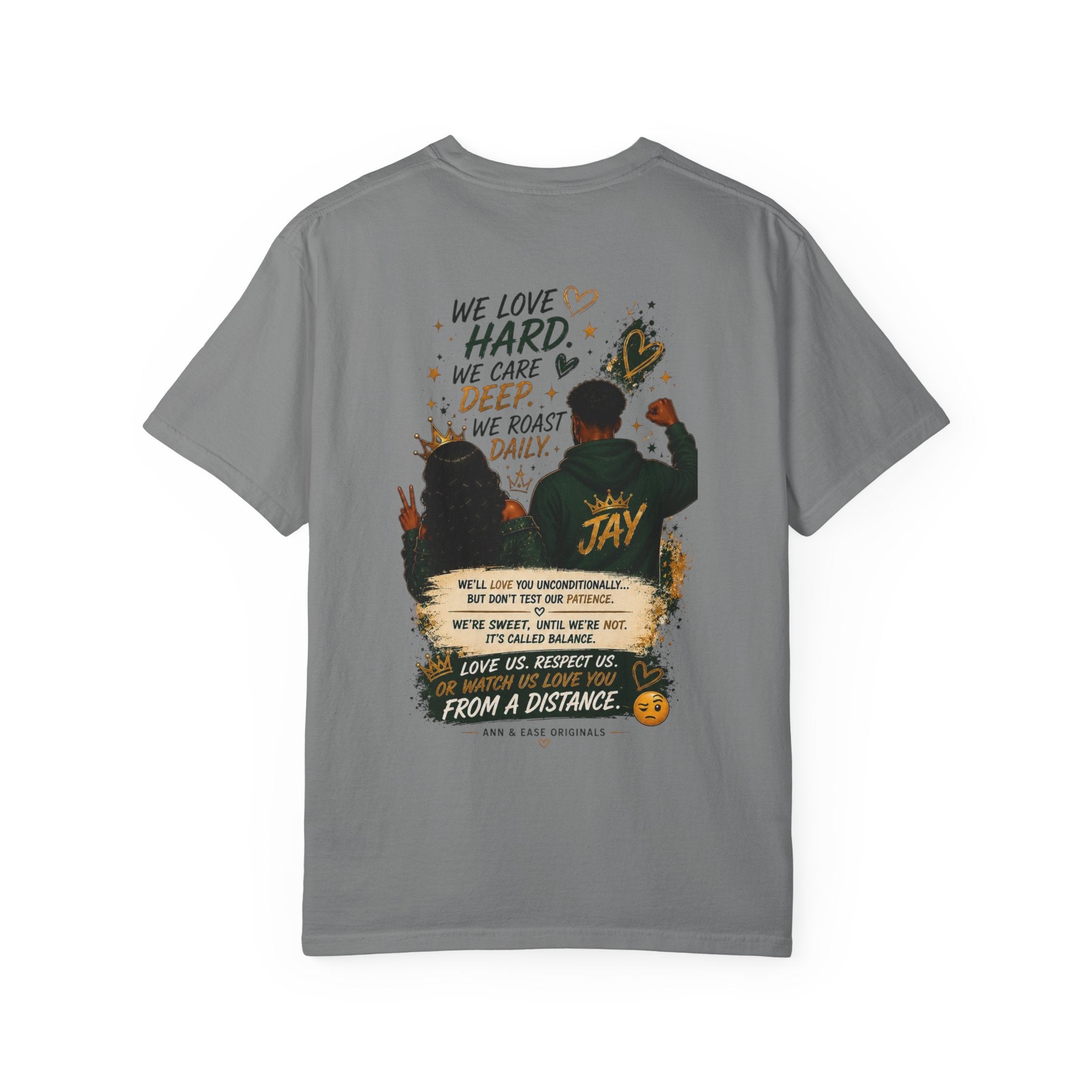 Couples T-Shirt — "Perfect Blend of Love & Patience" Graphic Tee
