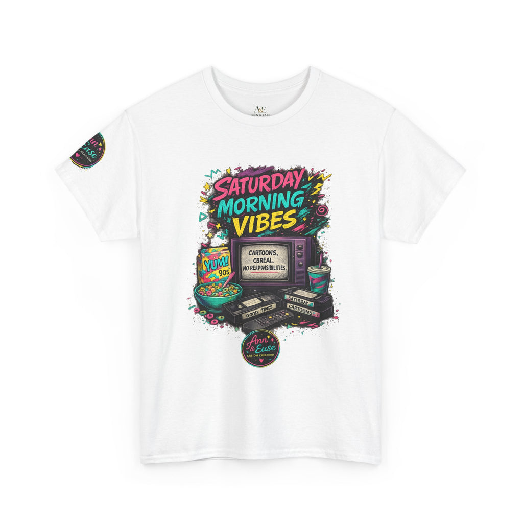 90s Baby Tee — Saturday Morning Vibes Retro Gaming T‑Shirt