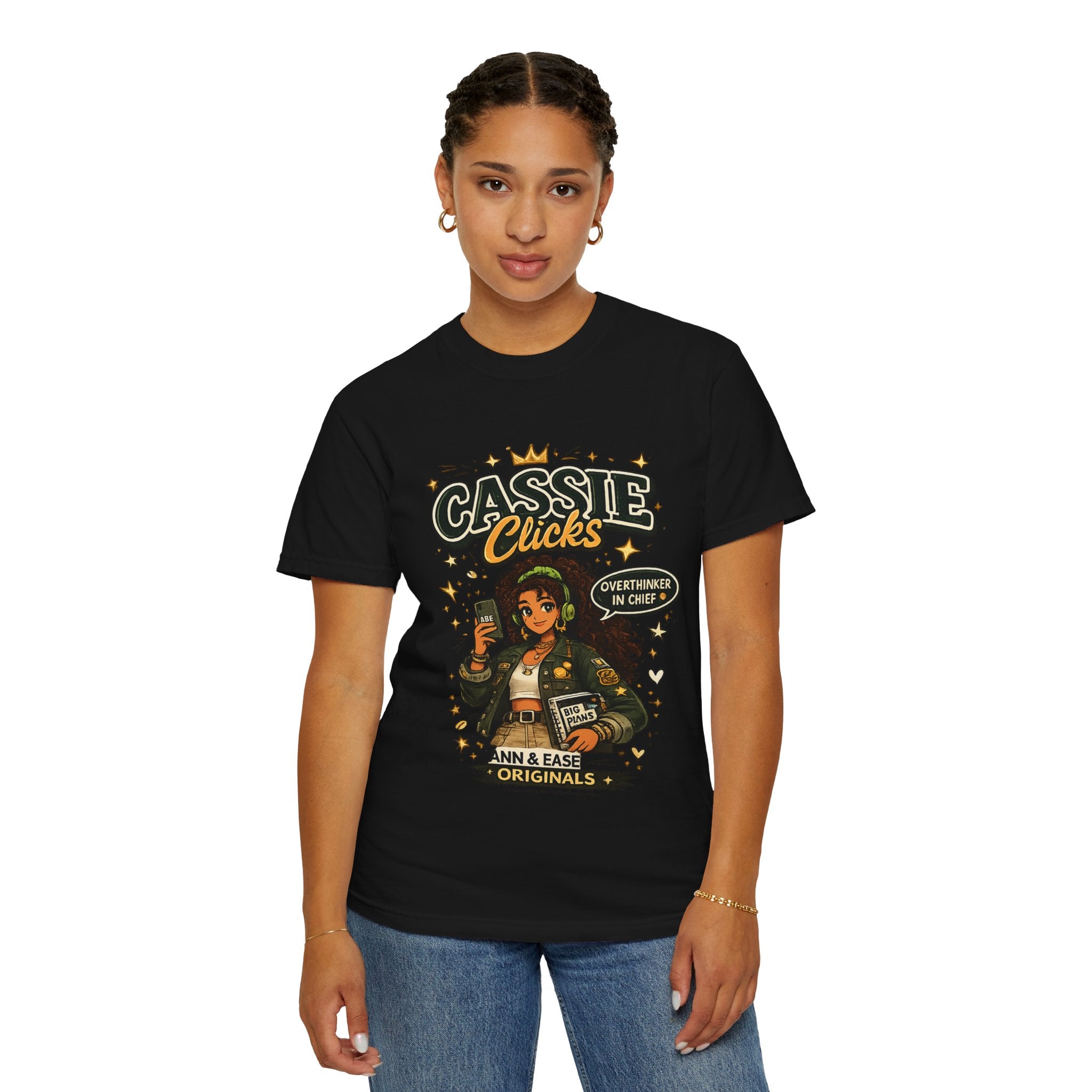 Graphic T-Shirt — “Cassie Clicks” Motivational Crewneck