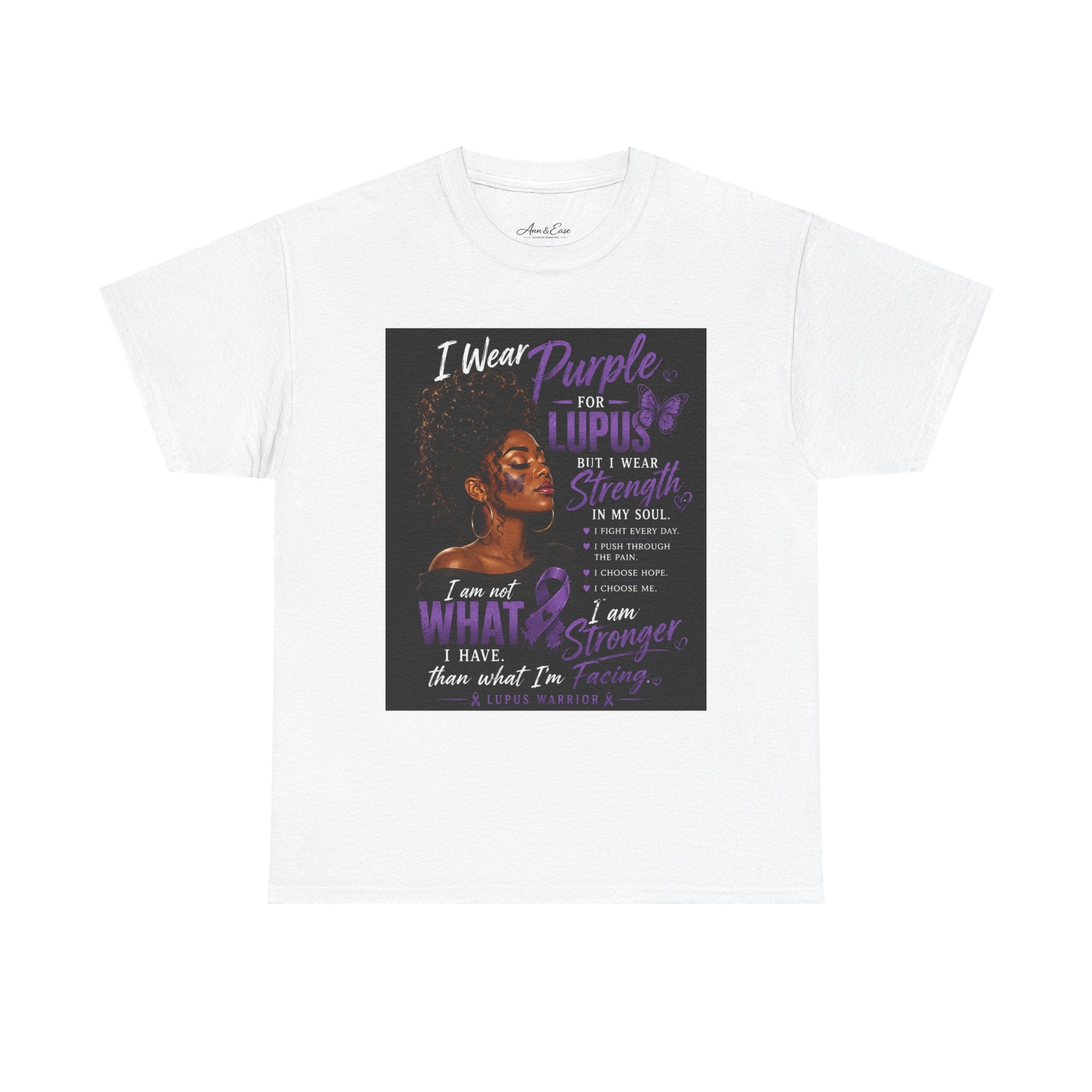 Purple for Lupus Awareness T-Shirt — Inspirational Survivor Quote Tee