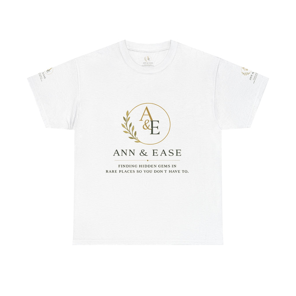 Ann & Ease Logo T-Shirt — Customizable "Print It Your Way" Cotton Tee