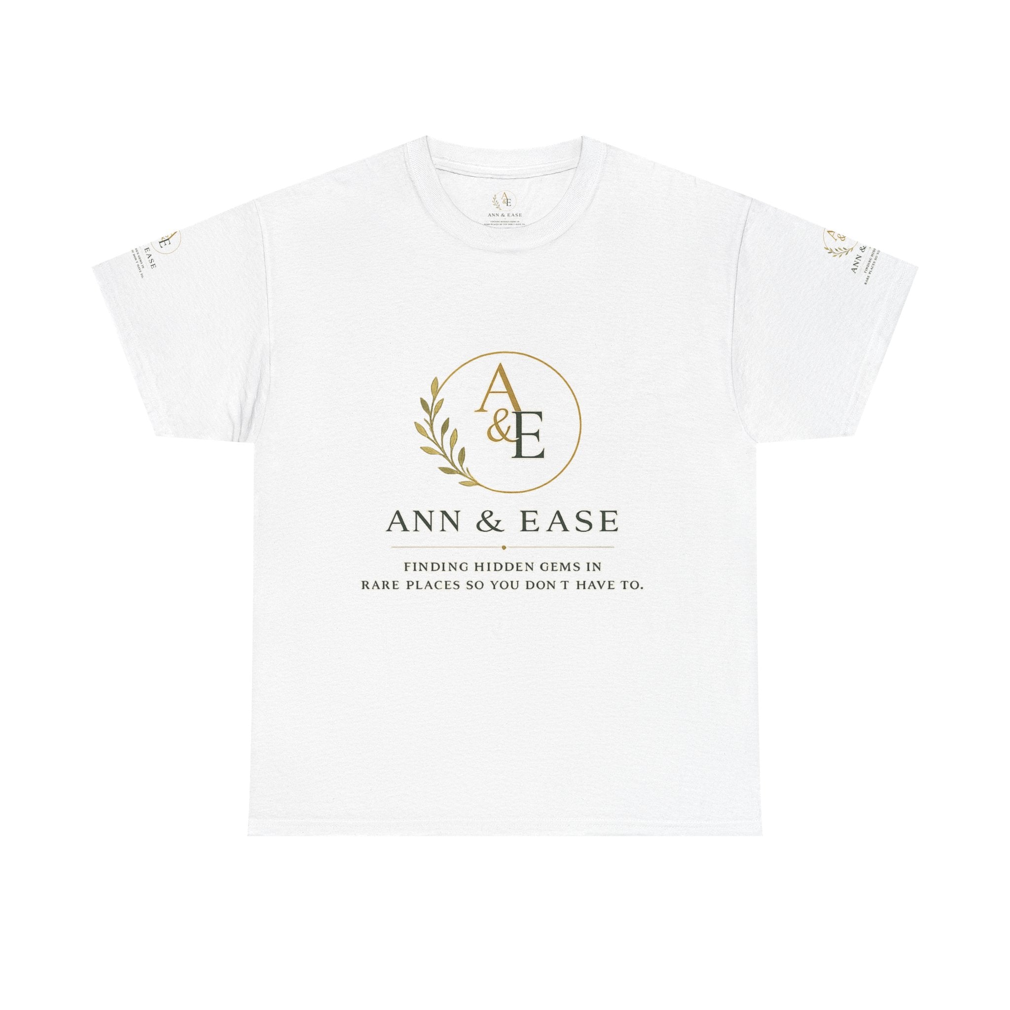 Ann & Ease Logo T-Shirt — Customizable "Print It Your Way" Cotton Tee