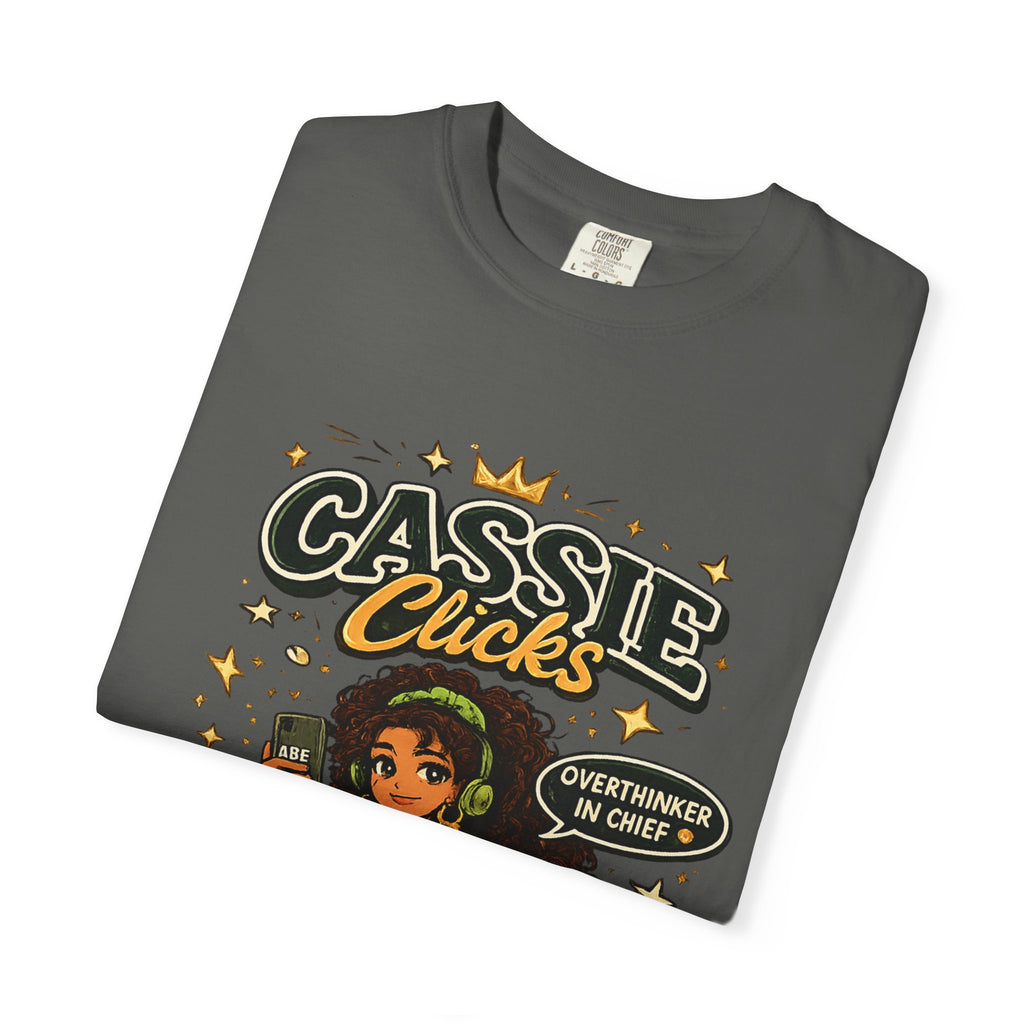 Graphic T-Shirt — “Cassie Clicks” Motivational Crewneck