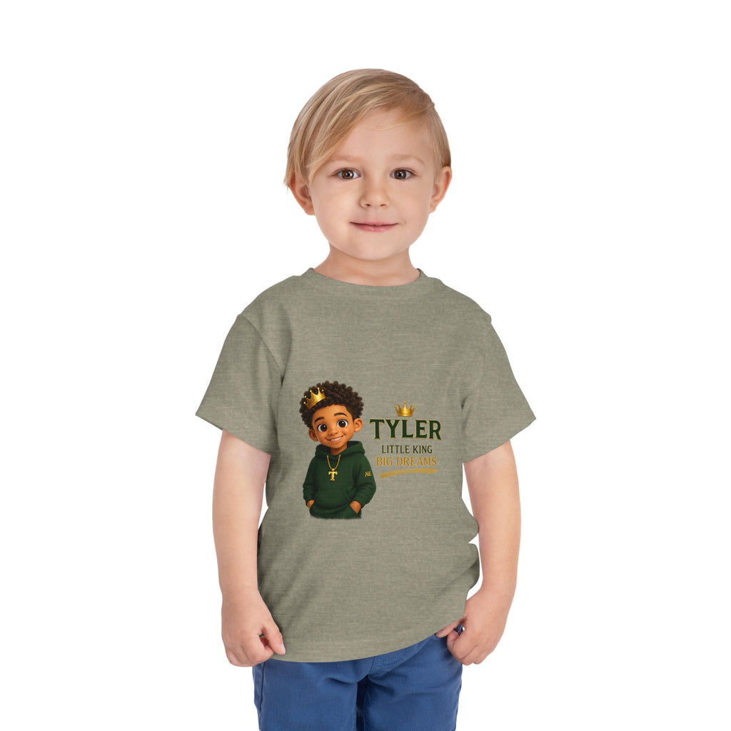 Toddler Tee — "Tyler Little King Big Dreams" | Be Your Own Legacy