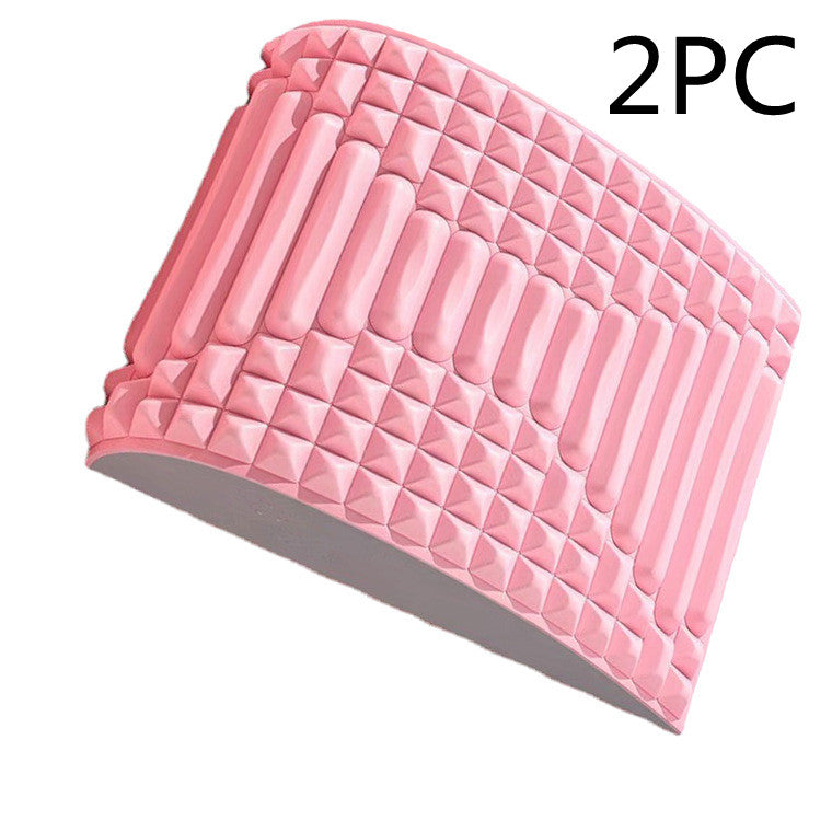 Almohada de estiramiento de espalda, soporte lumbar y cervical, masajeador para cuello, cintura, espalda, ciática, hernia de disco, alivio del dolor, masaje, relajación