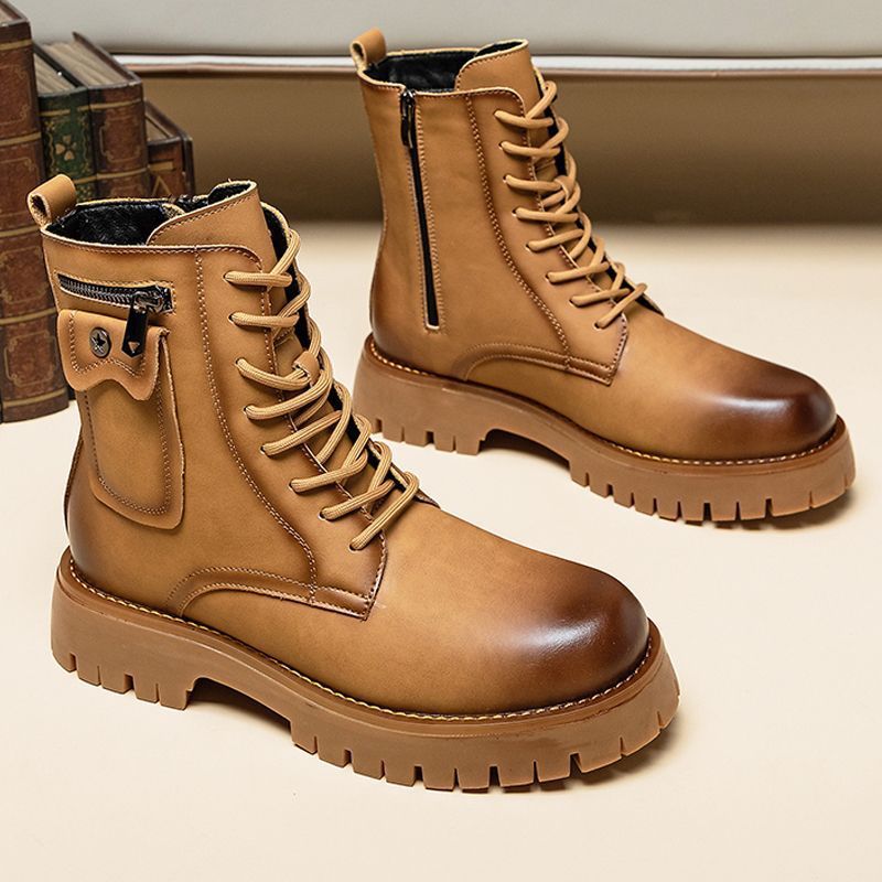 Leather Martin Boots